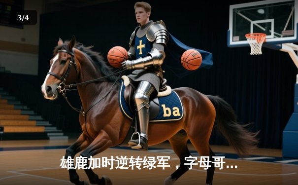 雄鹿加时逆转绿军，字母哥44分+14篮板率队夺赛点 - 3